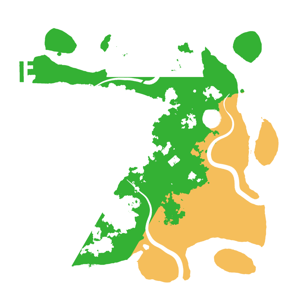 Biome Rust Map: Procedural Map, Size: 3000, Seed: 34323