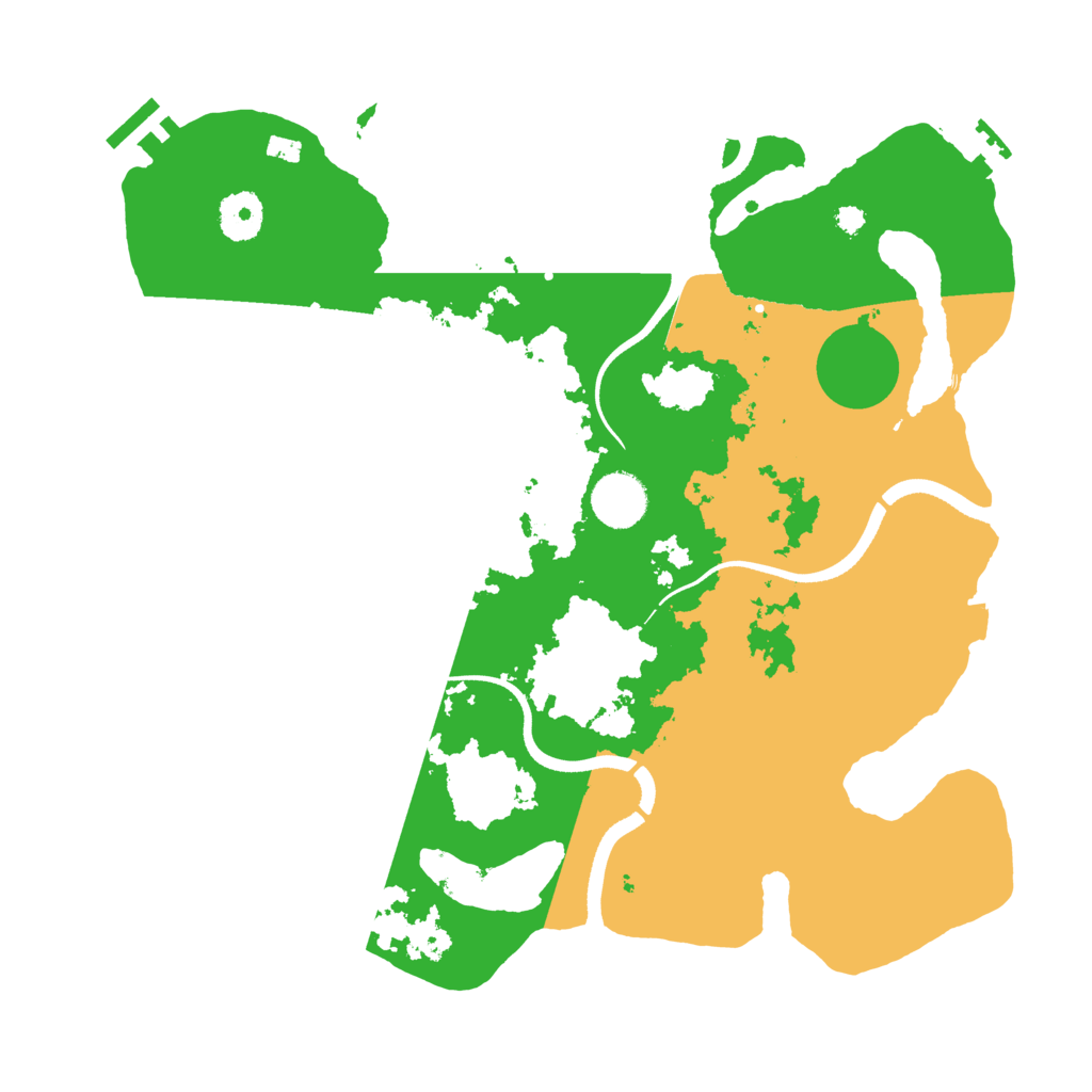 Biome Rust Map: Procedural Map, Size: 3500, Seed: 83905742