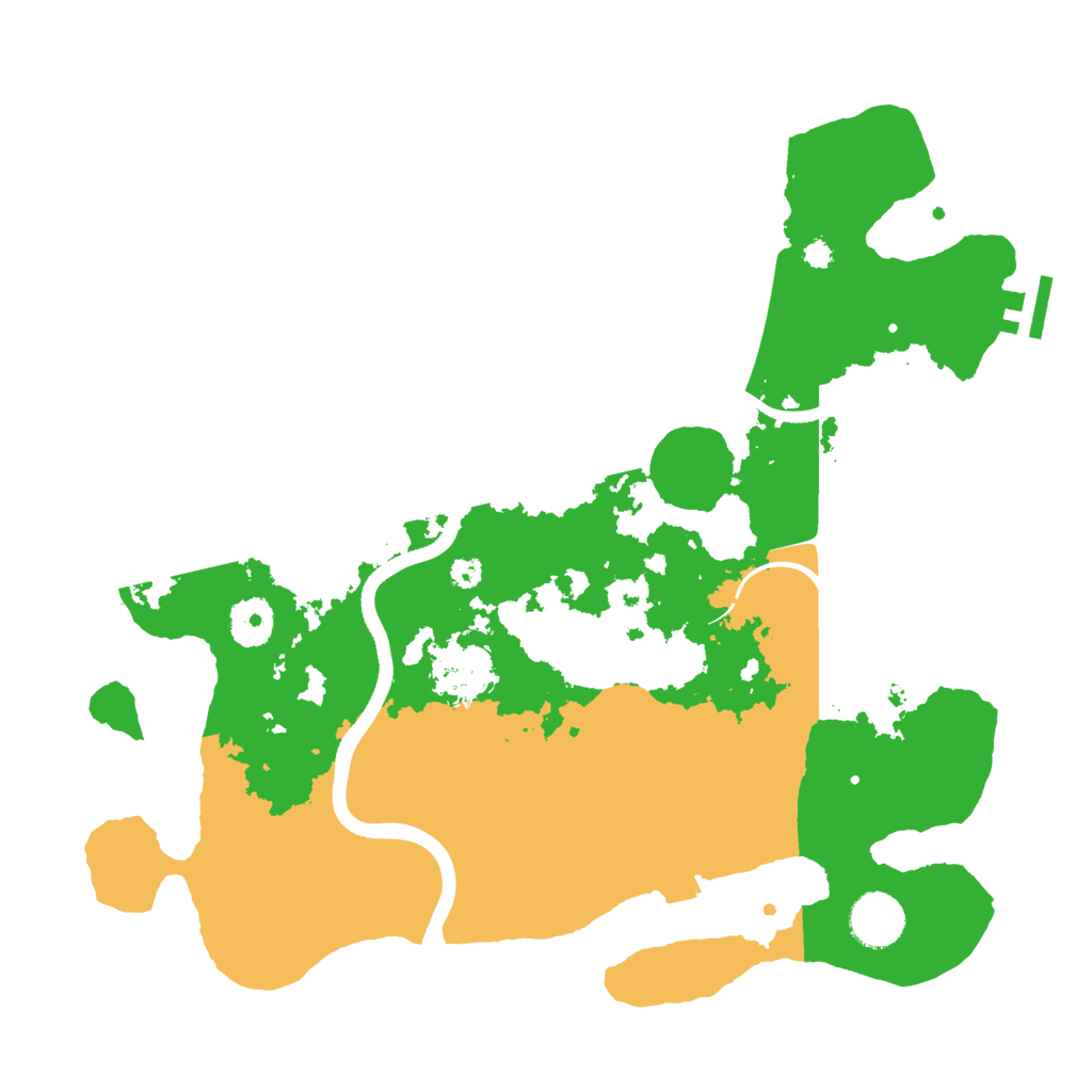 Biome Rust Map: Procedural Map, Size: 3500, Seed: 94986533