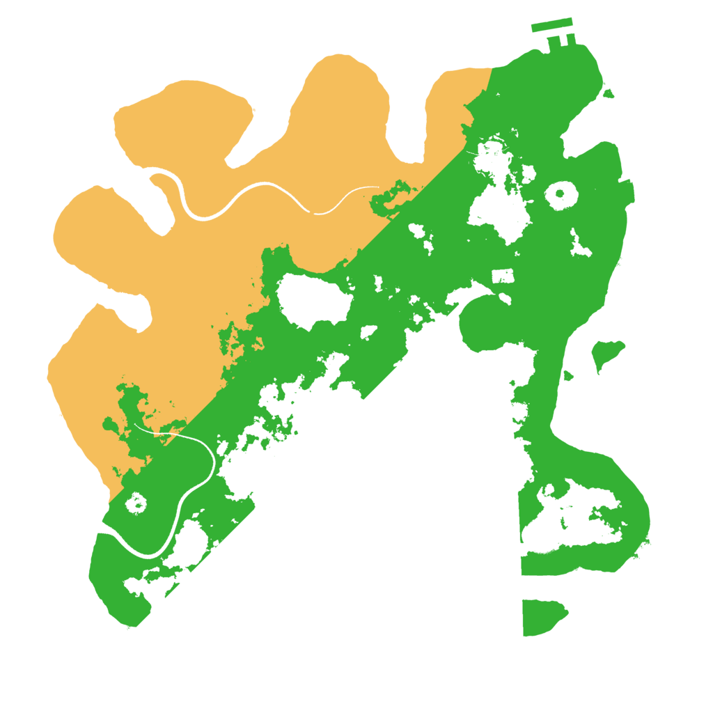 Biome Rust Map: Procedural Map, Size: 3500, Seed: 55634322