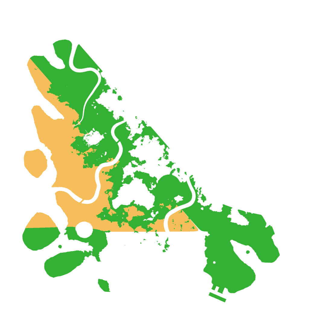 Biome Rust Map: Procedural Map, Size: 3500, Seed: 6698627