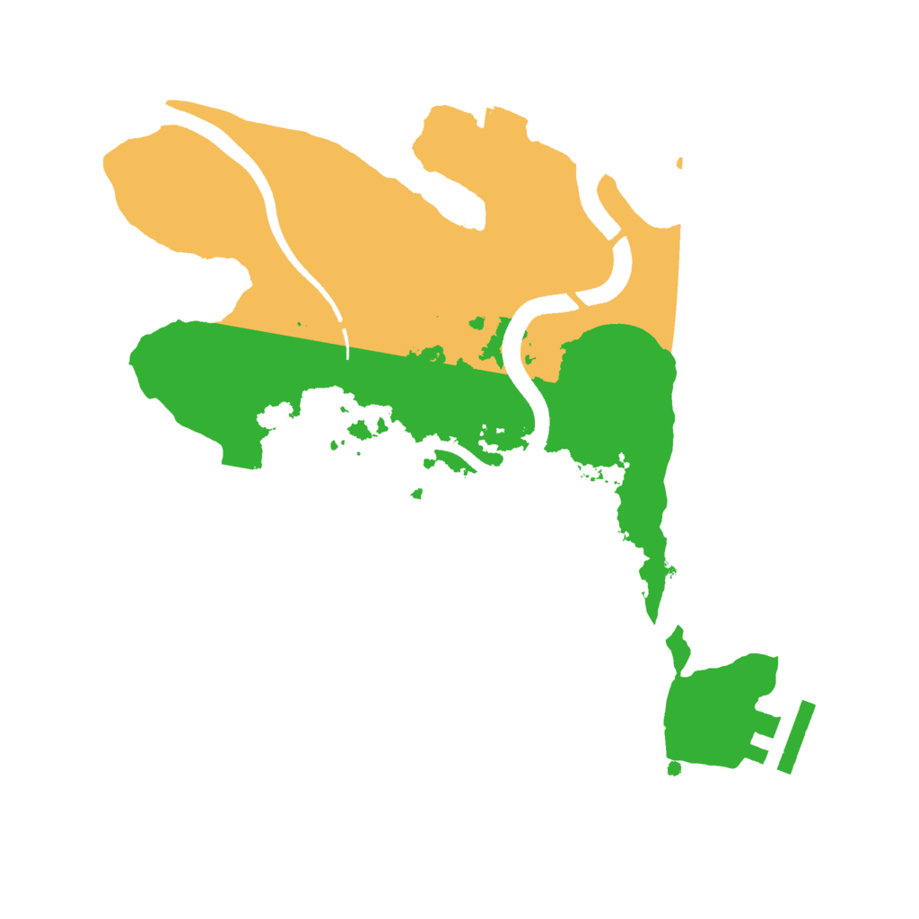 Biome Rust Map: Procedural Map, Size: 2500, Seed: 1481269693