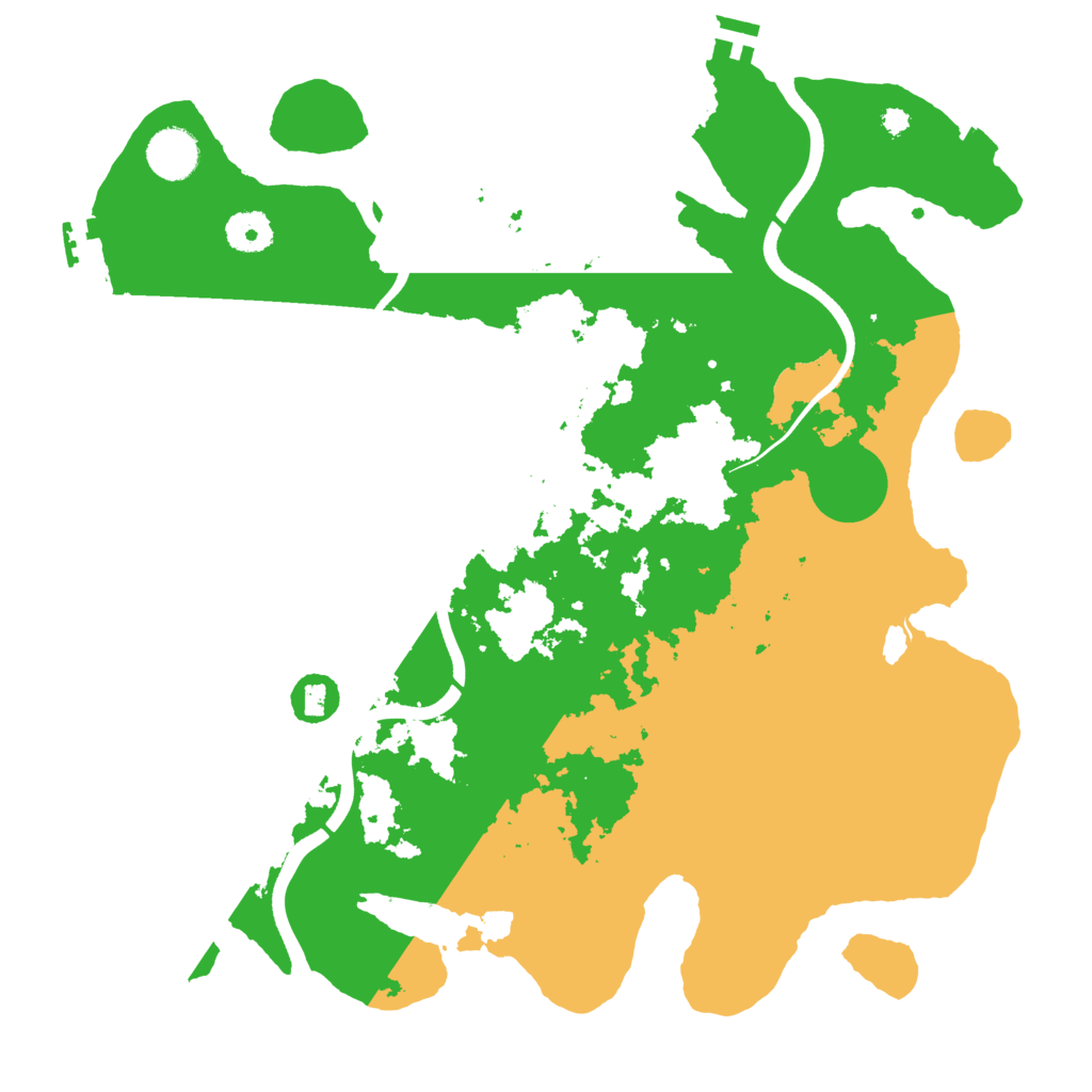 Biome Rust Map: Procedural Map, Size: 3700, Seed: 695364220