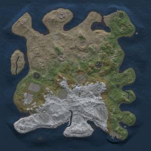 Thumbnail Rust Map: Procedural Map, Size: 3500, Seed: 994377281, 19 Monuments