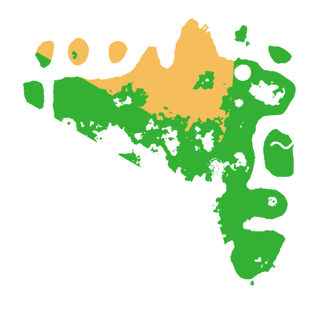 Biome Rust Map: Procedural Map, Size: 3500, Seed: 25897