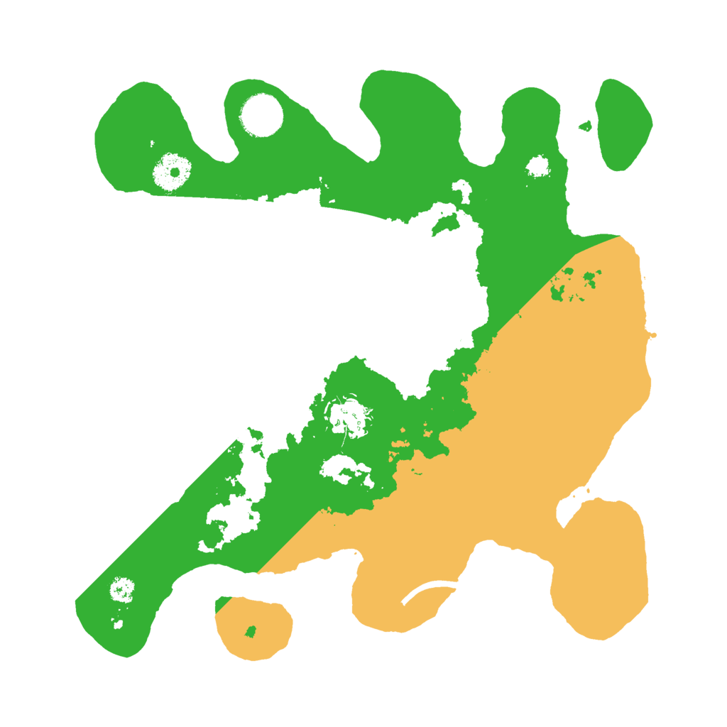 Biome Rust Map: Procedural Map, Size: 3000, Seed: 2464