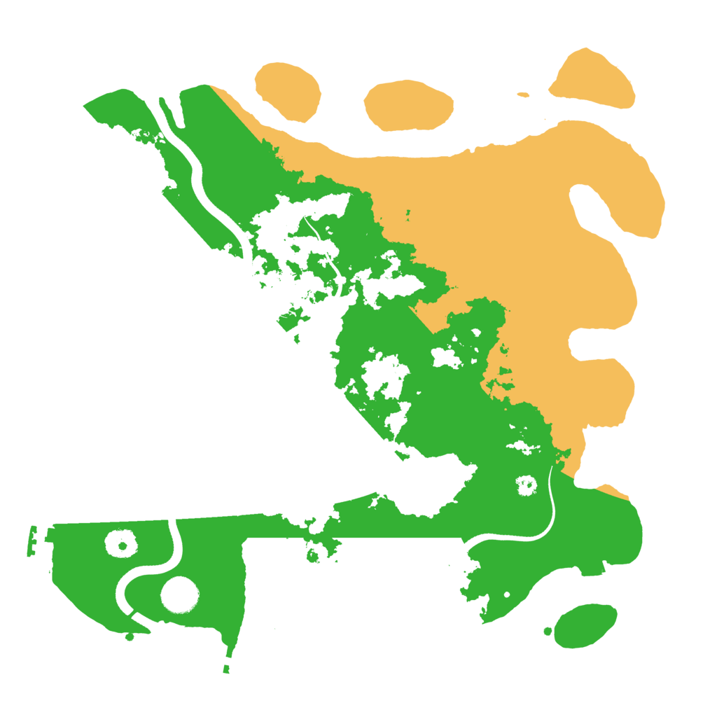 Biome Rust Map: Procedural Map, Size: 3500, Seed: 74503850