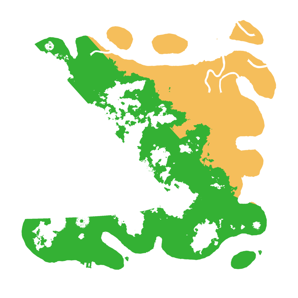 Biome Rust Map: Procedural Map, Size: 3500, Seed: 74503850