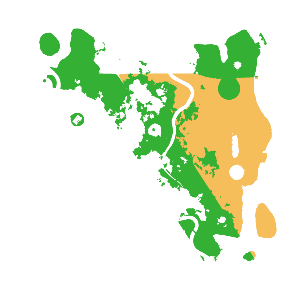 Biome Rust Map: Procedural Map, Size: 3500, Seed: 71665