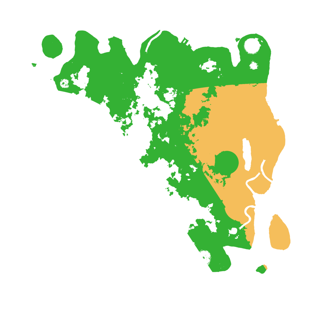 Biome Rust Map: Procedural Map, Size: 3500, Seed: 71665