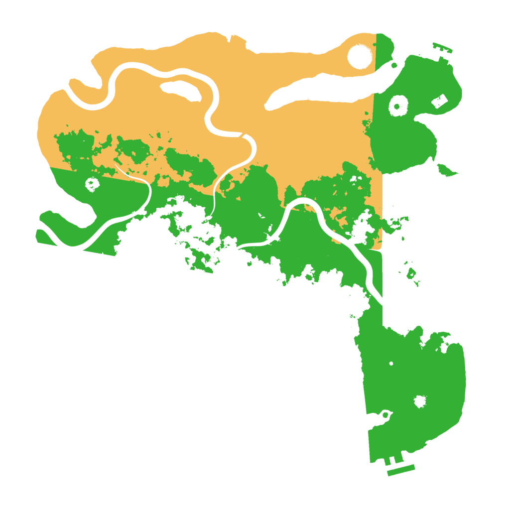 Biome Rust Map: Procedural Map, Size: 3700, Seed: 1666807785