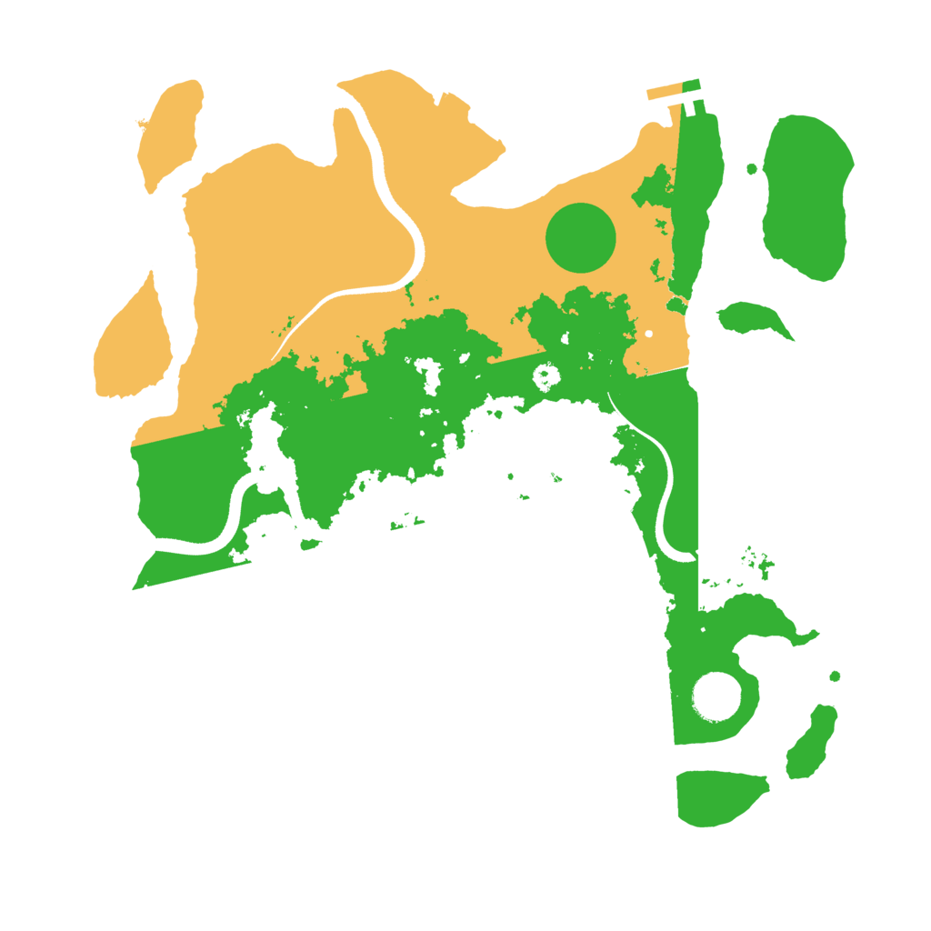 Biome Rust Map: Procedural Map, Size: 3500, Seed: 748078387