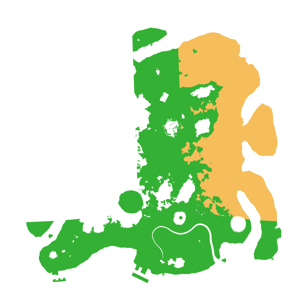 Biome Rust Map: Procedural Map, Size: 3500, Seed: 926712091
