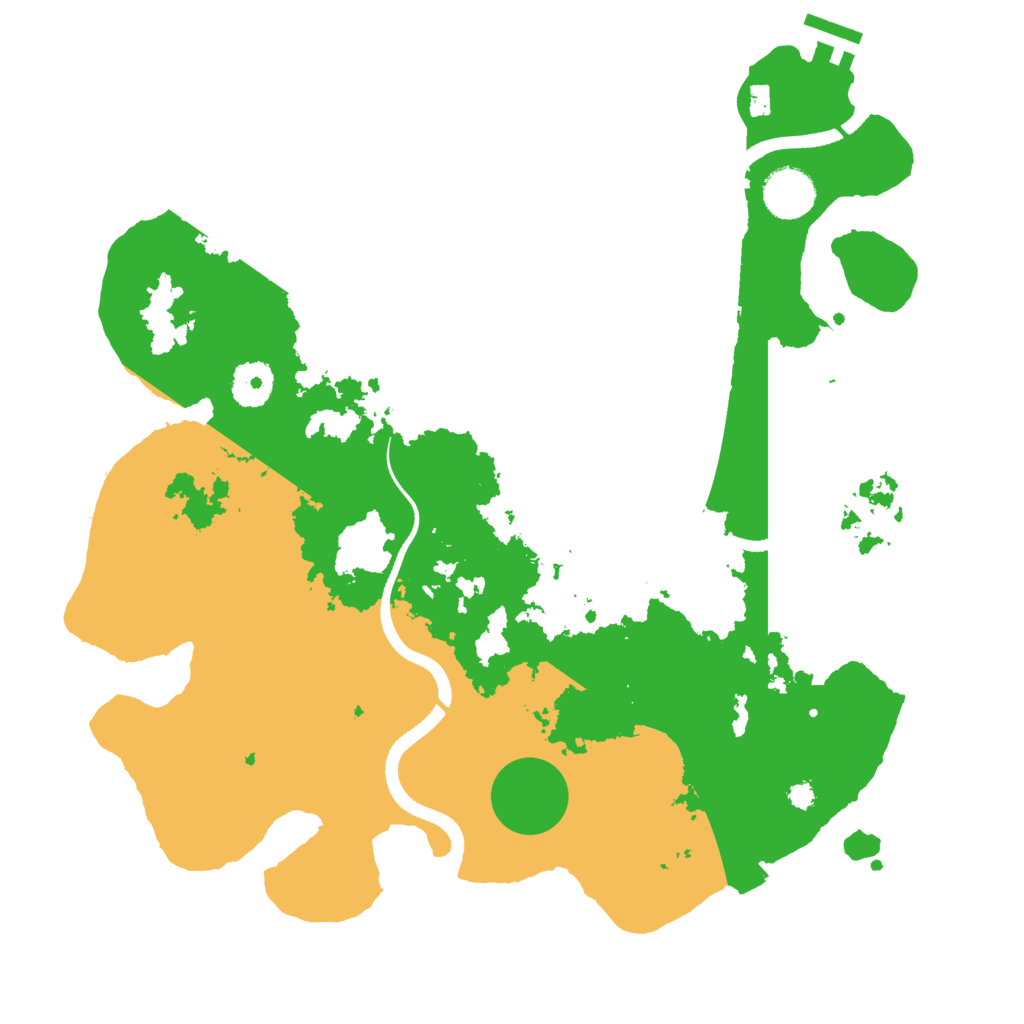 Biome Rust Map: Procedural Map, Size: 3500, Seed: 2139979593