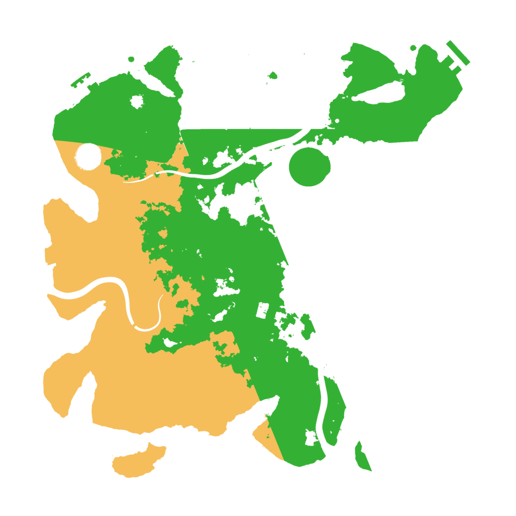 Biome Rust Map: Procedural Map, Size: 3500, Seed: 86802359