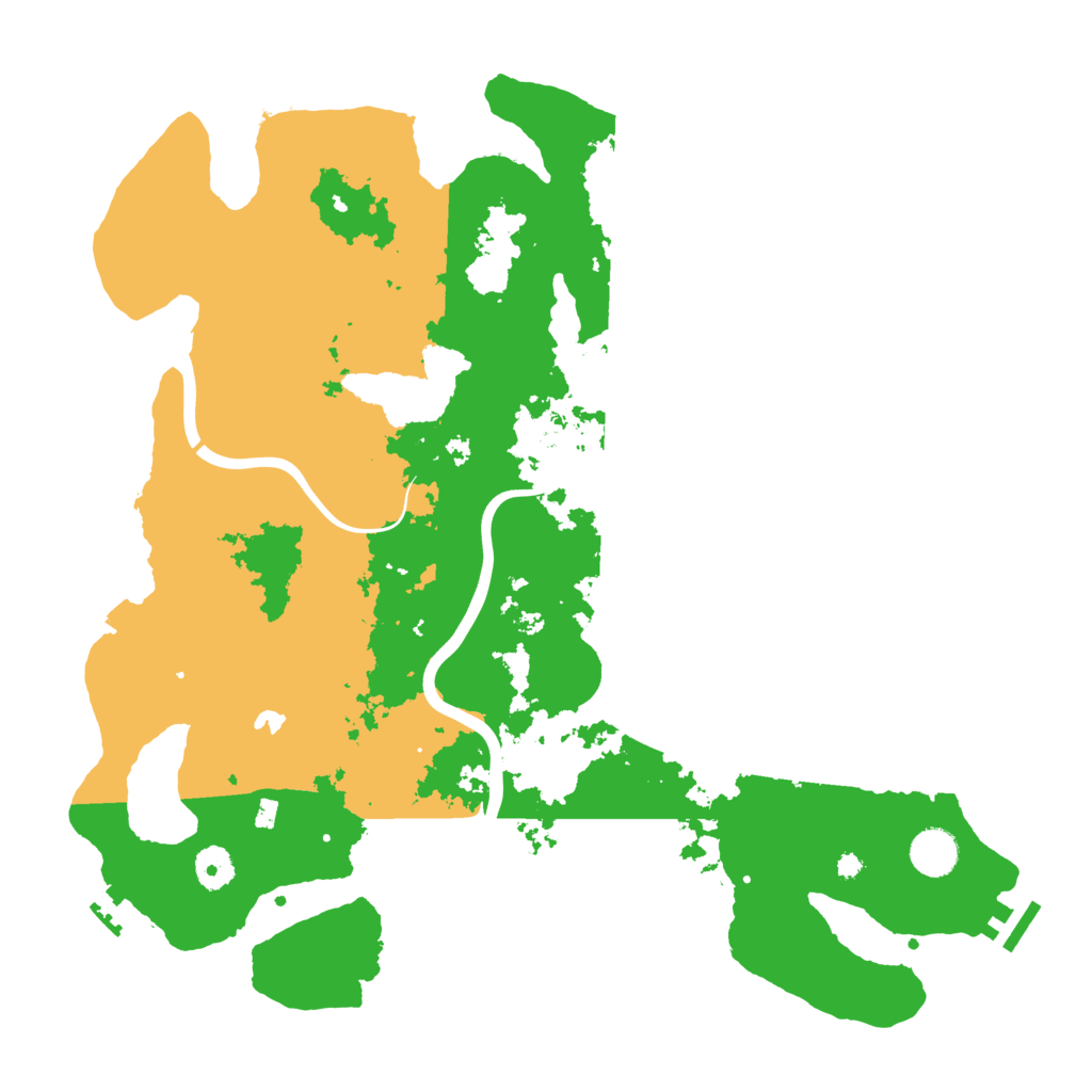 Biome Rust Map: Procedural Map, Size: 4000, Seed: 166