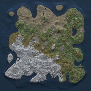 Thumbnail Rust Map: Procedural Map, Size: 4250, Seed: 497621266, 19 Monuments