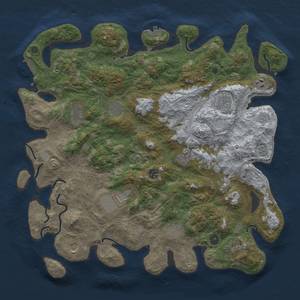 Thumbnail Rust Map: Procedural Map, Size: 4500, Seed: 459858702, 20 Monuments