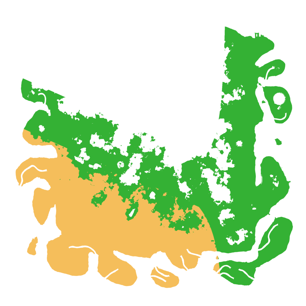 Biome Rust Map: Procedural Map, Size: 4500, Seed: 831580