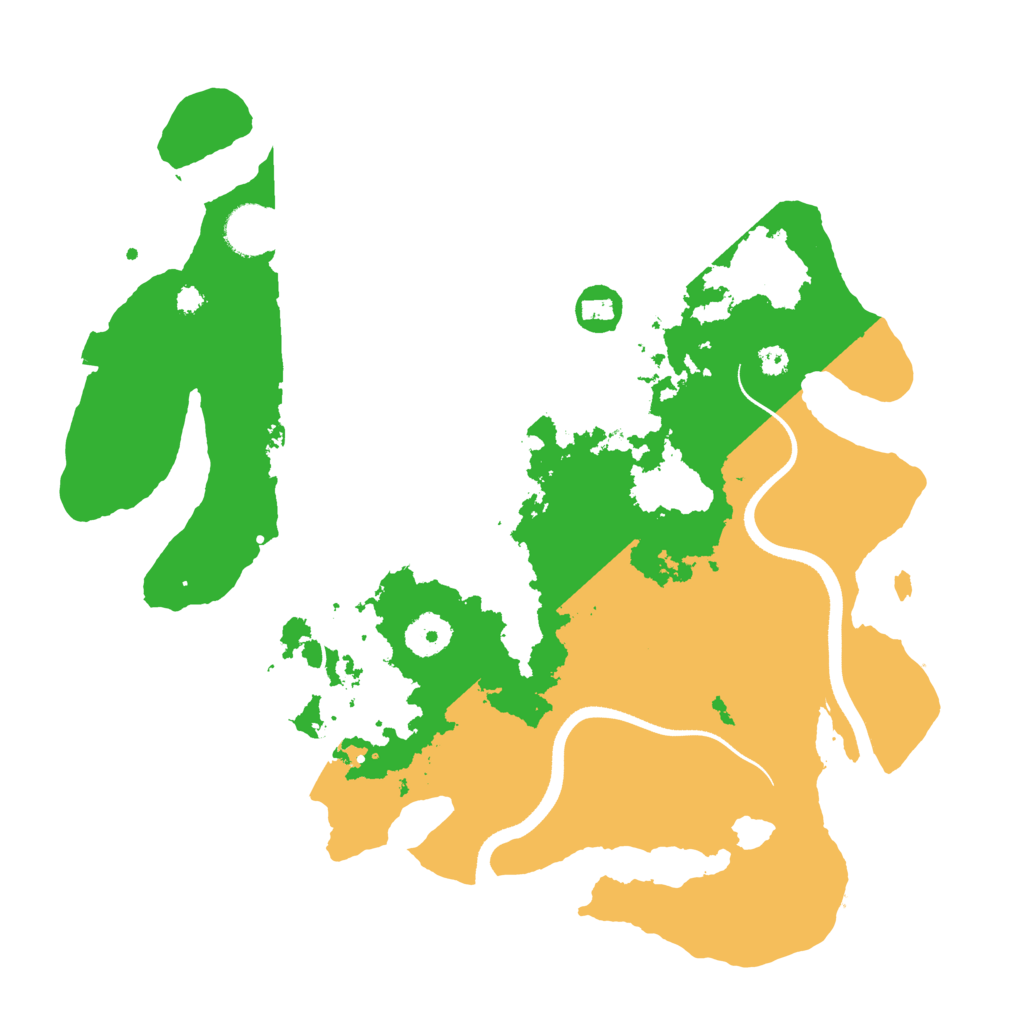 Biome Rust Map: Procedural Map, Size: 3500, Seed: 90908552