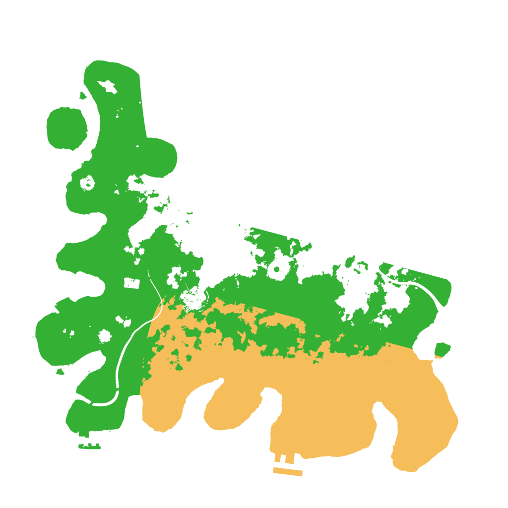 Biome Rust Map: Procedural Map, Size: 3500, Seed: 13250167