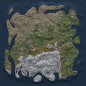 Thumbnail Rust Map: Procedural Map, Size: 4500, Seed: 422733582, 20 Monuments