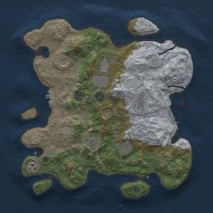 Thumbnail Rust Map: Procedural Map, Size: 3500, Seed: 1334210051, 17 Monuments