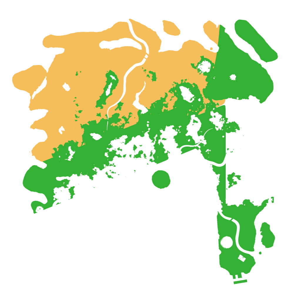 Biome Rust Map: Procedural Map, Size: 4500, Seed: 922795015