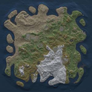 Thumbnail Rust Map: Procedural Map, Size: 4500, Seed: 36781, 18 Monuments