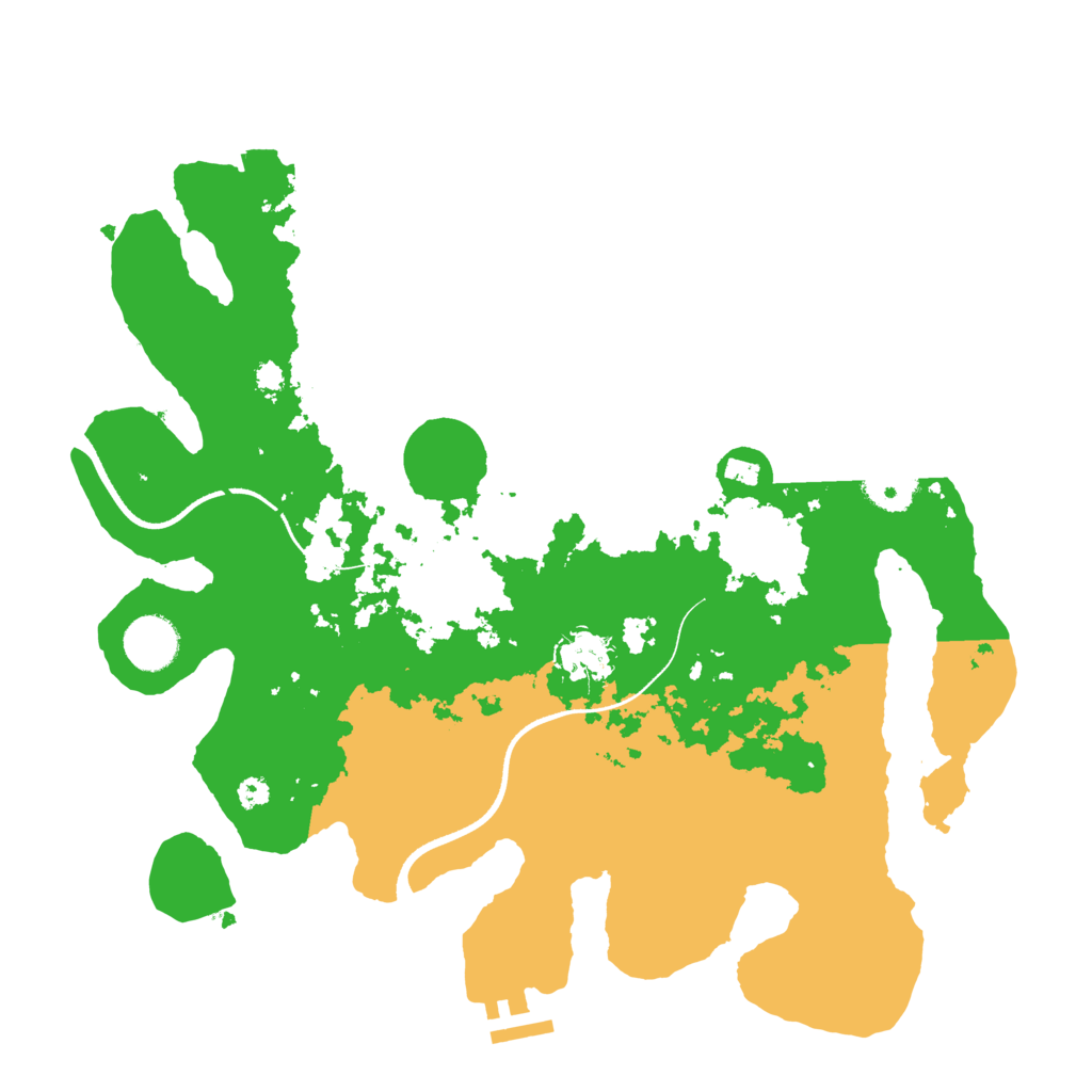 Biome Rust Map: Procedural Map, Size: 3500, Seed: 1623409855