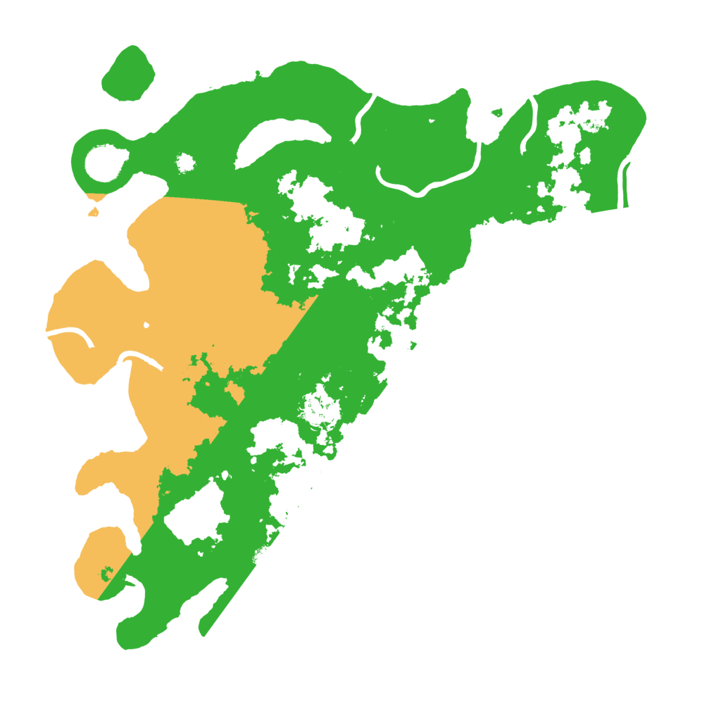 Biome Rust Map: Procedural Map, Size: 3500, Seed: 78545466