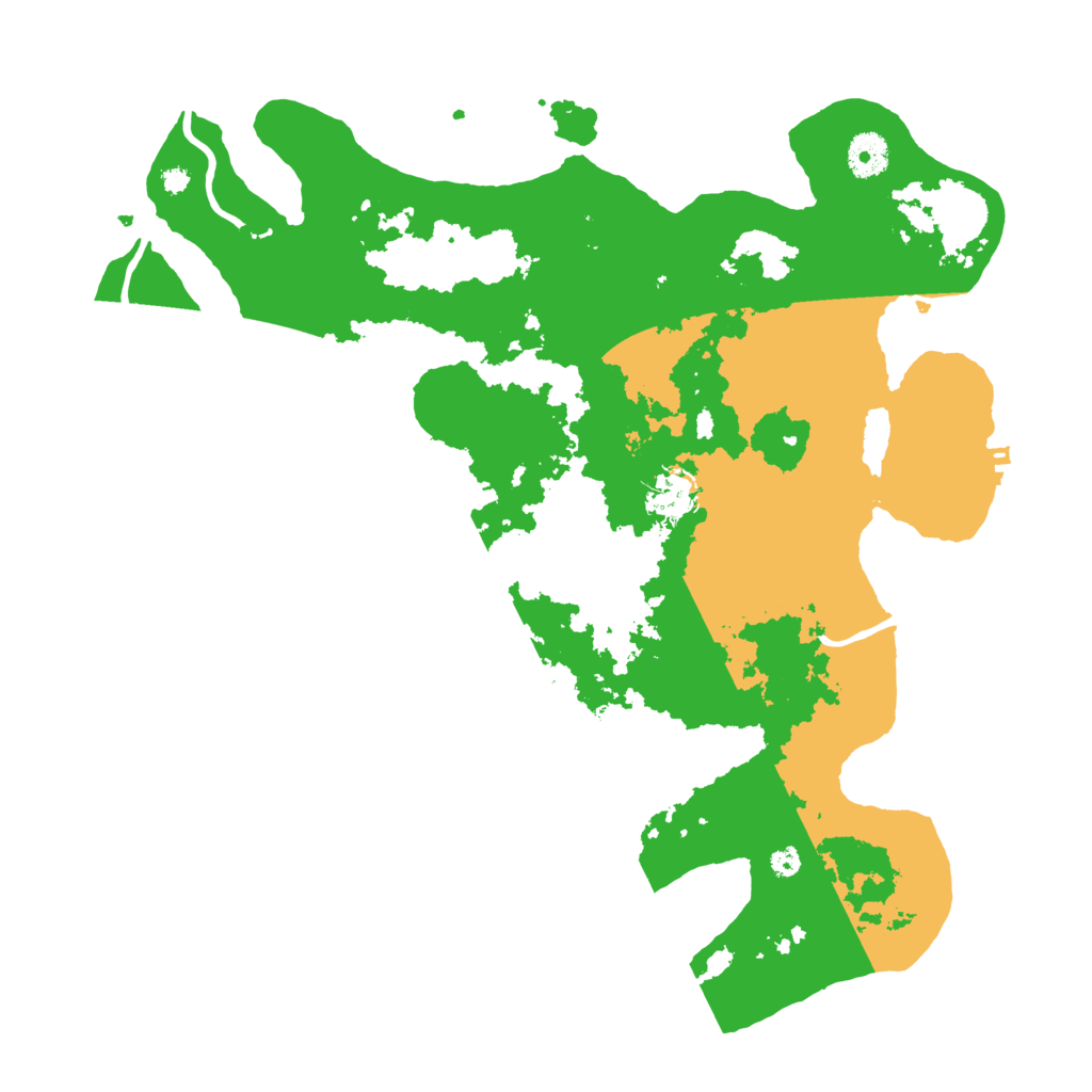 Biome Rust Map: Procedural Map, Size: 3800, Seed: 9111