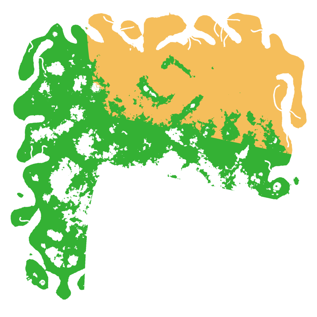 Biome Rust Map: Procedural Map, Size: 6000, Seed: 6966