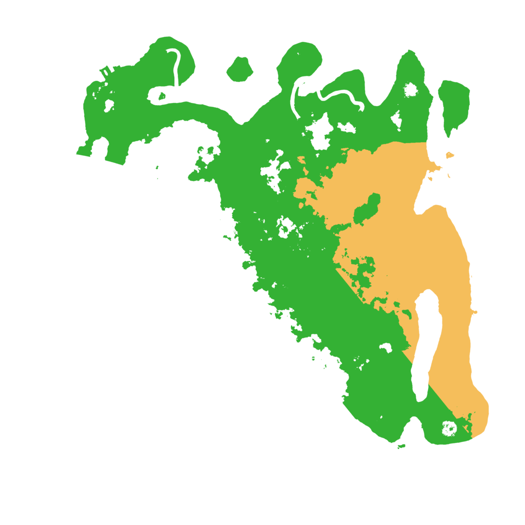 Biome Rust Map: Procedural Map, Size: 3500, Seed: 32156254