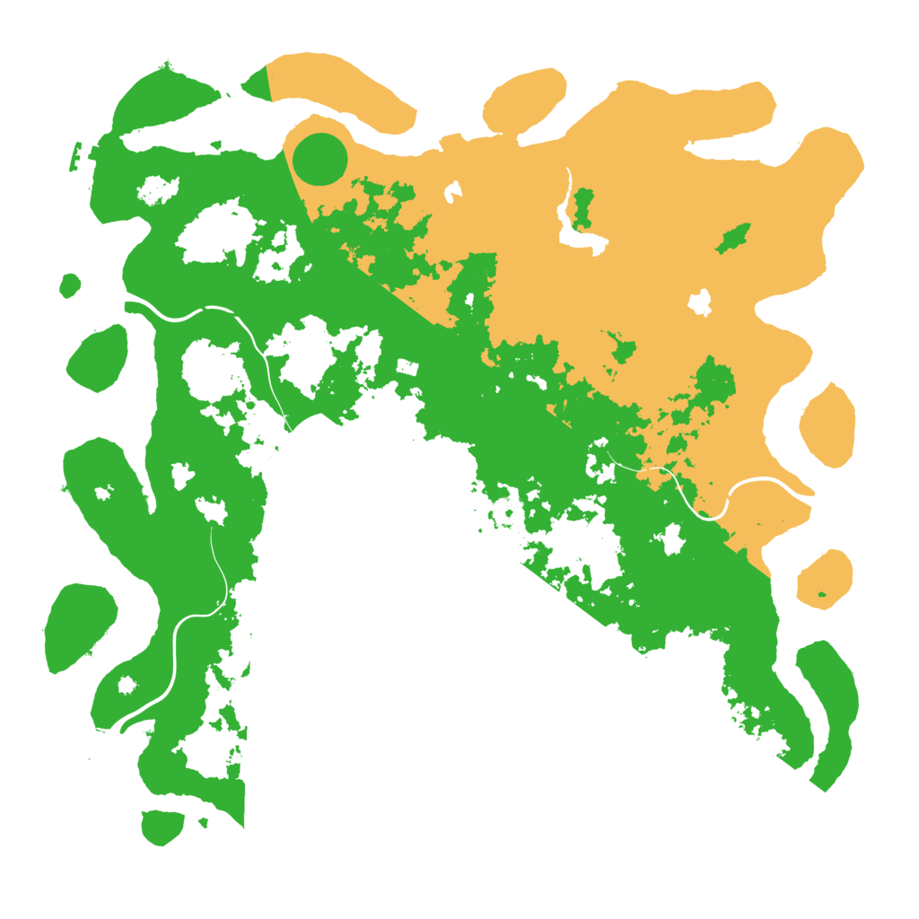 Biome Rust Map: Procedural Map, Size: 4600, Seed: 232324