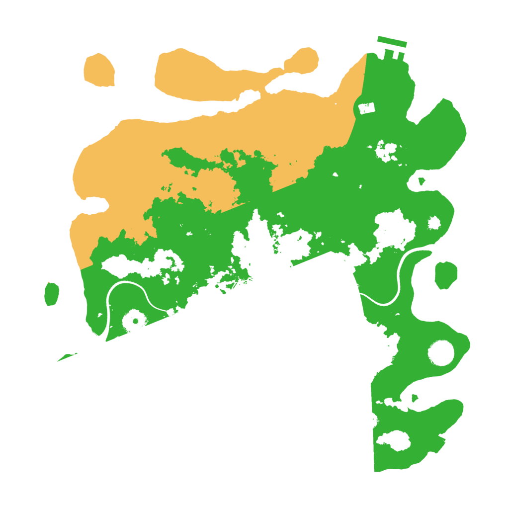 Biome Rust Map: Procedural Map, Size: 3500, Seed: 2135156708