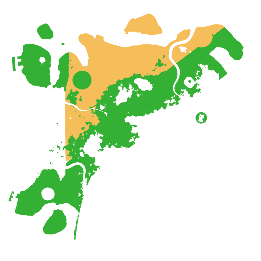 Biome Rust Map: Procedural Map, Size: 3700, Seed: 740854379