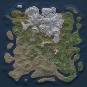 Thumbnail Rust Map: Procedural Map, Size: 4500, Seed: 19698241, 20 Monuments