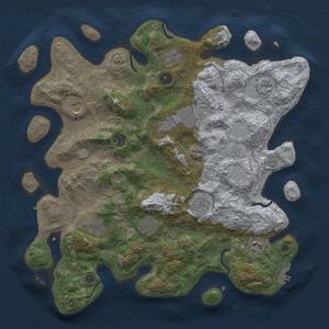 Thumbnail Rust Map: Procedural Map, Size: 4000, Seed: 14921345, 19 Monuments