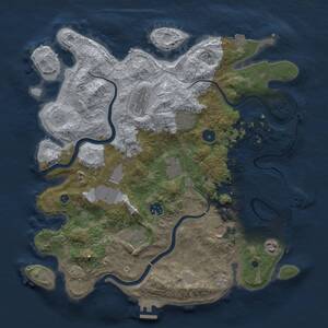 Thumbnail Rust Map: Procedural Map, Size: 3850, Seed: 1139253832, 15 Monuments