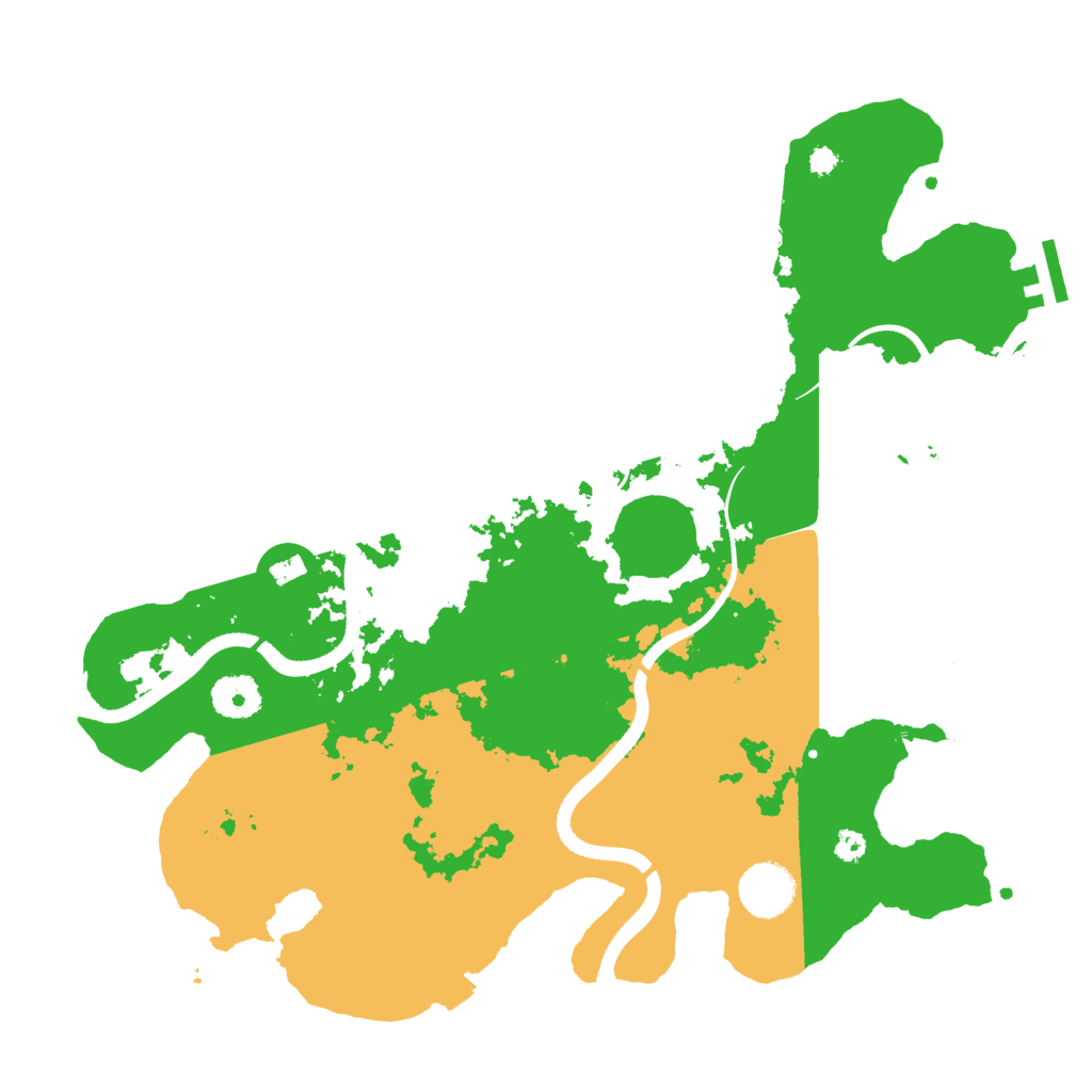 Biome Rust Map: Procedural Map, Size: 3500, Seed: 10140831