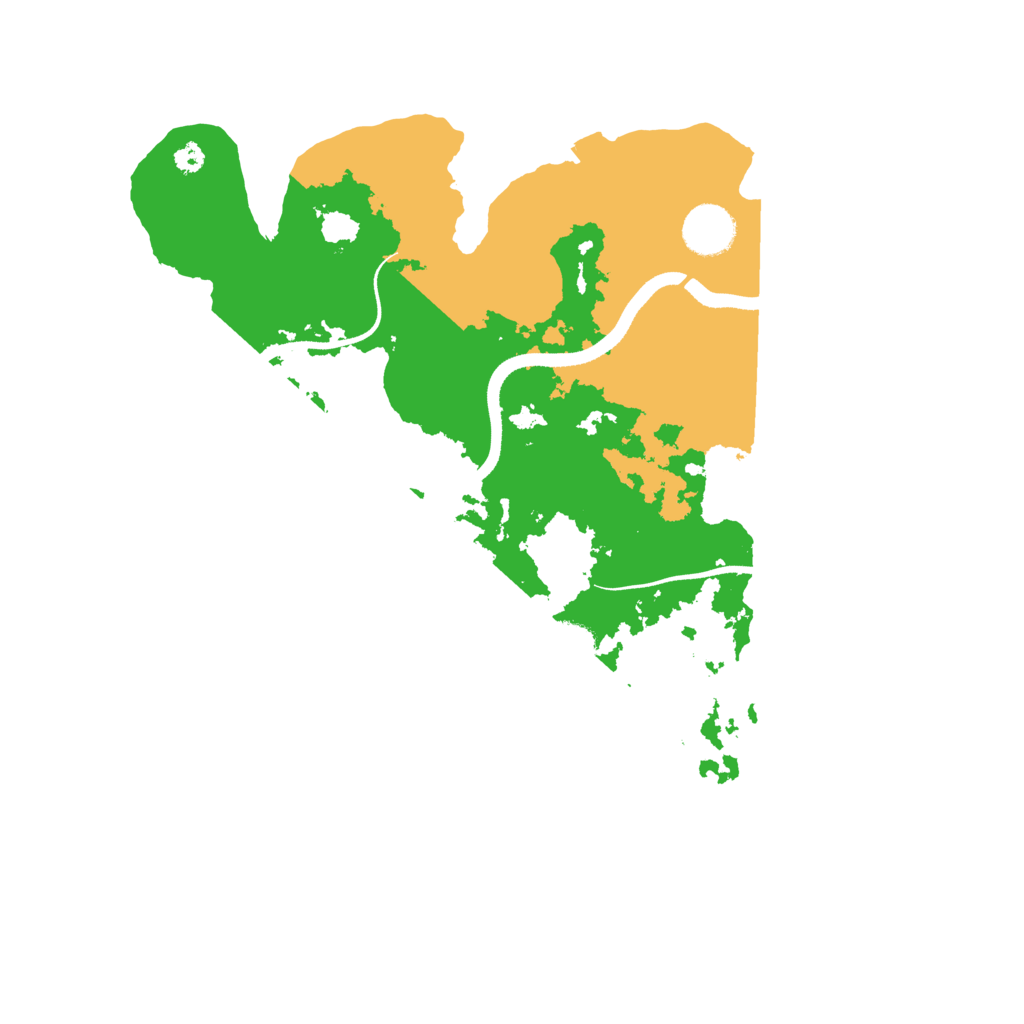 Biome Rust Map: Procedural Map, Size: 3500, Seed: 101022