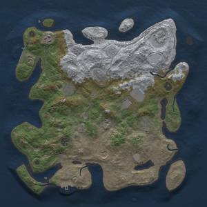 Thumbnail Rust Map: Procedural Map, Size: 3750, Seed: 2048022370, 18 Monuments