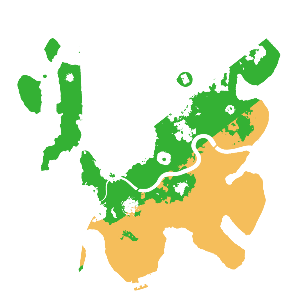 Biome Rust Map: Procedural Map, Size: 3250, Seed: 542793