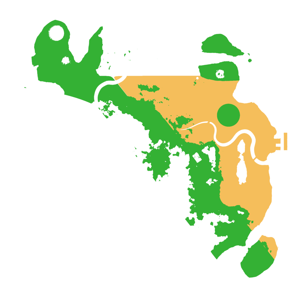 Biome Rust Map: Procedural Map, Size: 3500, Seed: 1086391008