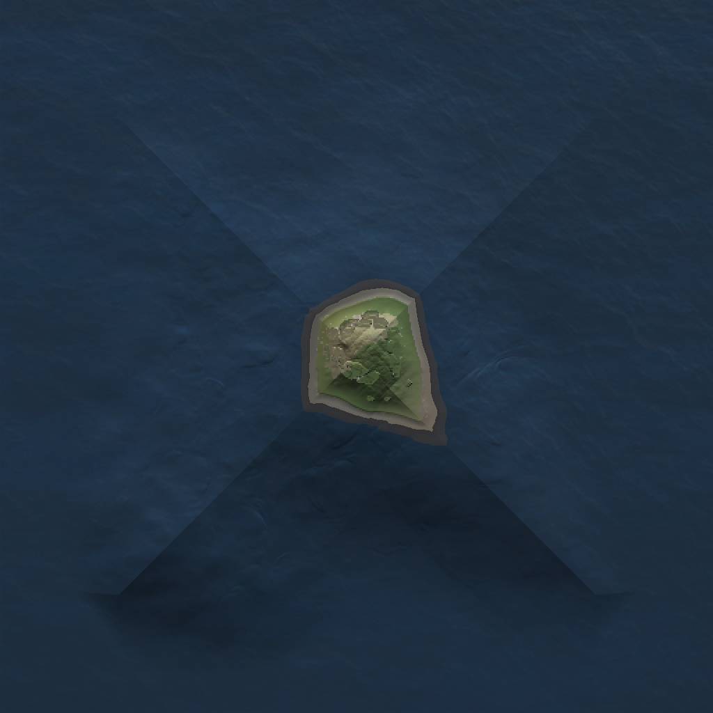 Rust Map: Procedural Map, Size: 1000, Seed: 2517, 3 Monuments