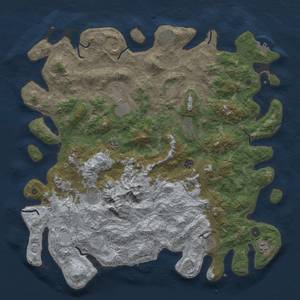 Thumbnail Rust Map: Procedural Map, Size: 5000, Seed: 17645656, 20 Monuments