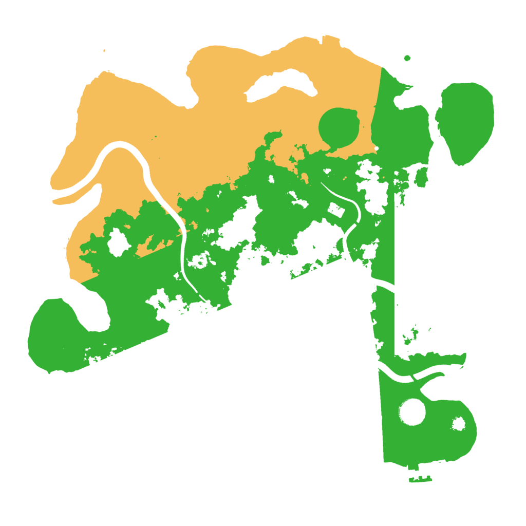 Biome Rust Map: Procedural Map, Size: 3500, Seed: 2093474534