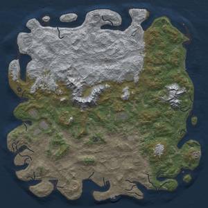 Thumbnail Rust Map: Procedural Map, Size: 6000, Seed: 1847514363, 20 Monuments