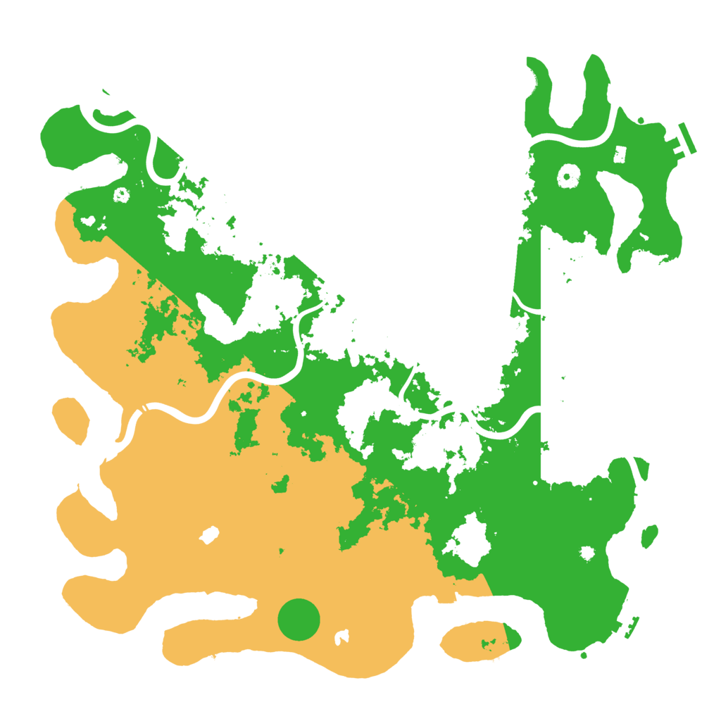 Biome Rust Map: Procedural Map, Size: 4500, Seed: 529192633